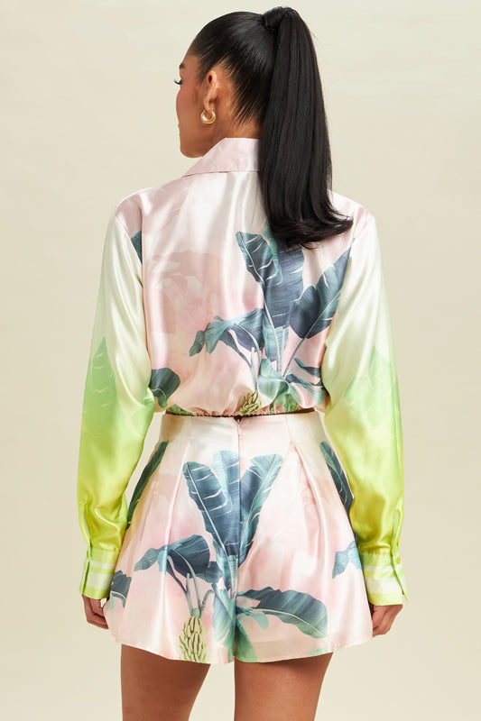 TAKE ME TO THE PALMS SHORT AND TOP SET