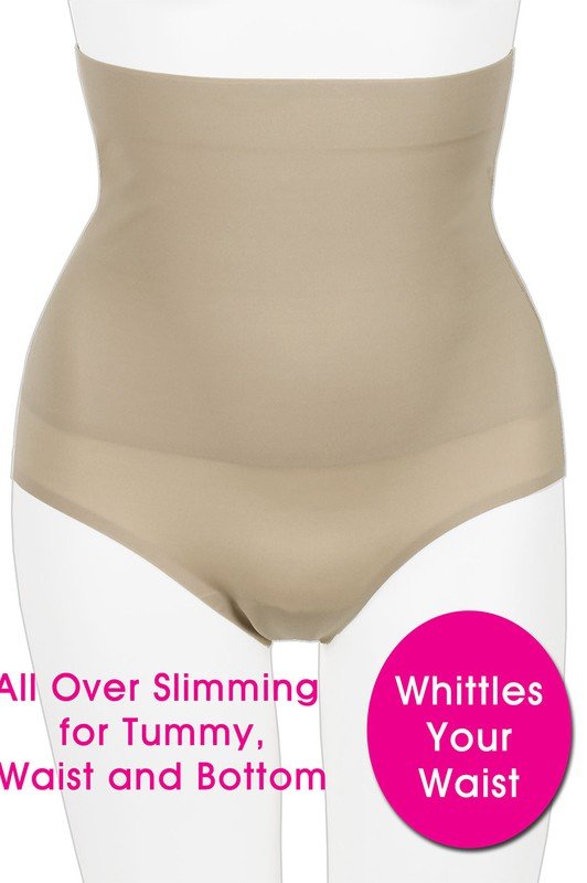 Full Brief Waist Control - Nude