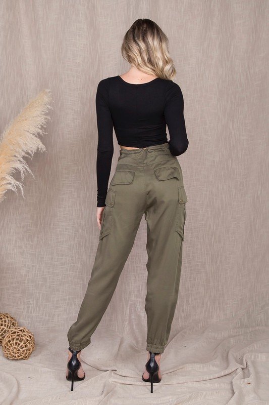 Cargo Jogger Pants - Olive