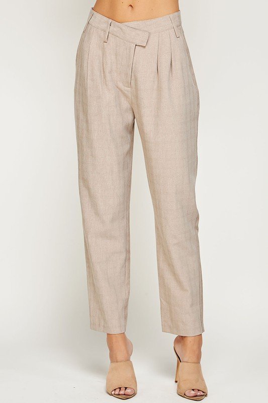 High Waist Trousers - Taupe