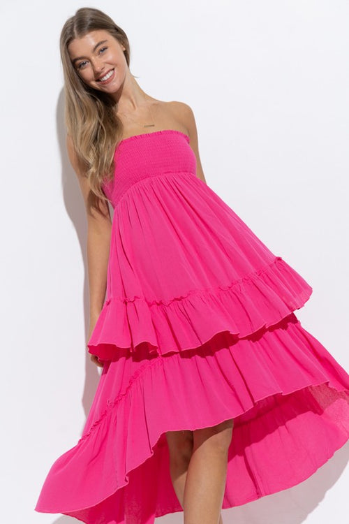 Tube Dress OR Skirt - Fuchsia