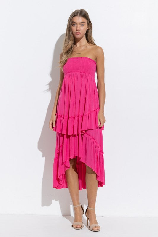Tube Dress OR Skirt - Fuchsia
