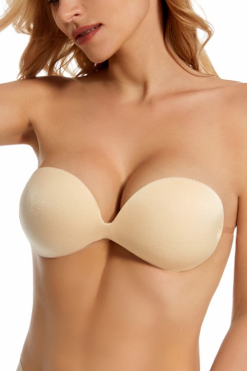 ADHESIVE PLUNGE BRA W/ INVISIBLE BACK STRAP