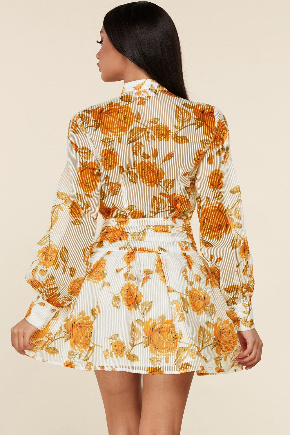 Spring Flower Mini Dress