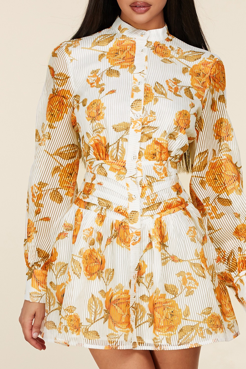 Spring Flower Mini Dress