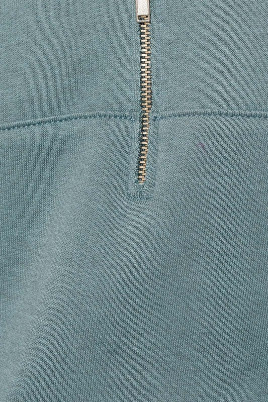 Long Sleeve Raw Edge Pullover