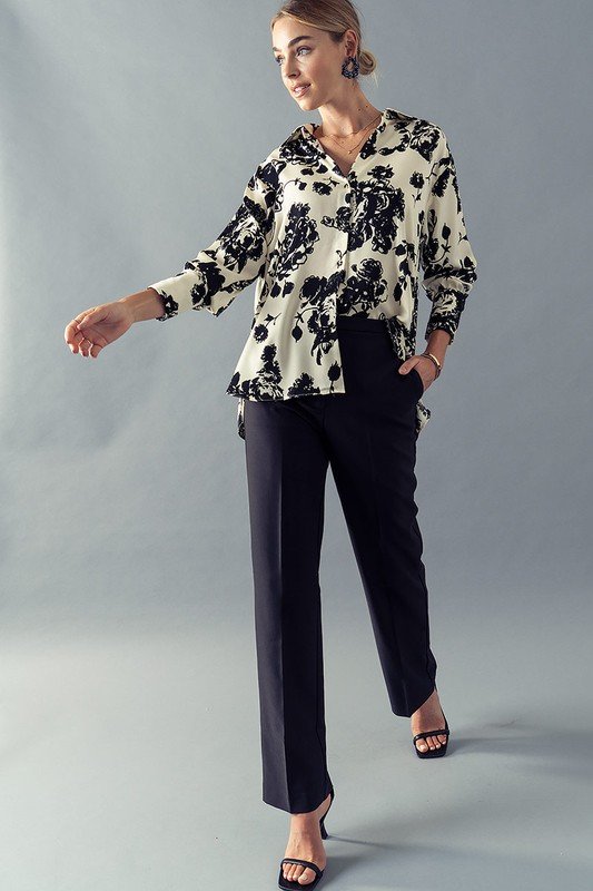 Straight Leg Dress Pant Black