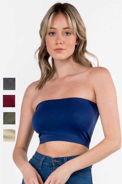SEAMLESS TUBE TOP - ONE SIZE