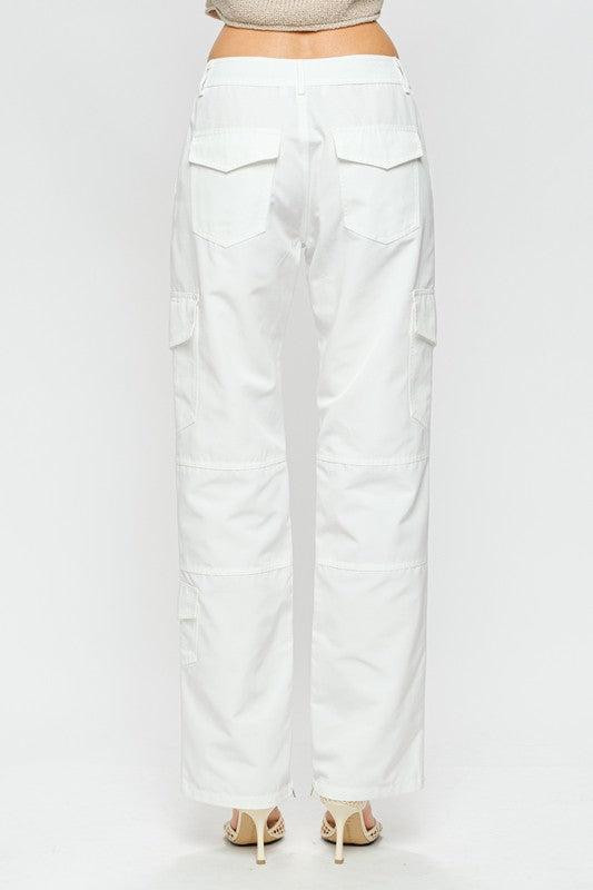 Mindy Utility Pants - White