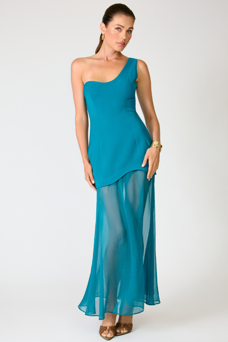 NIKOLETA MAXI DRESS - TEAL