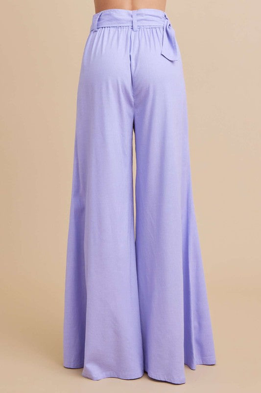 Linen Two Piece Set - Lilac