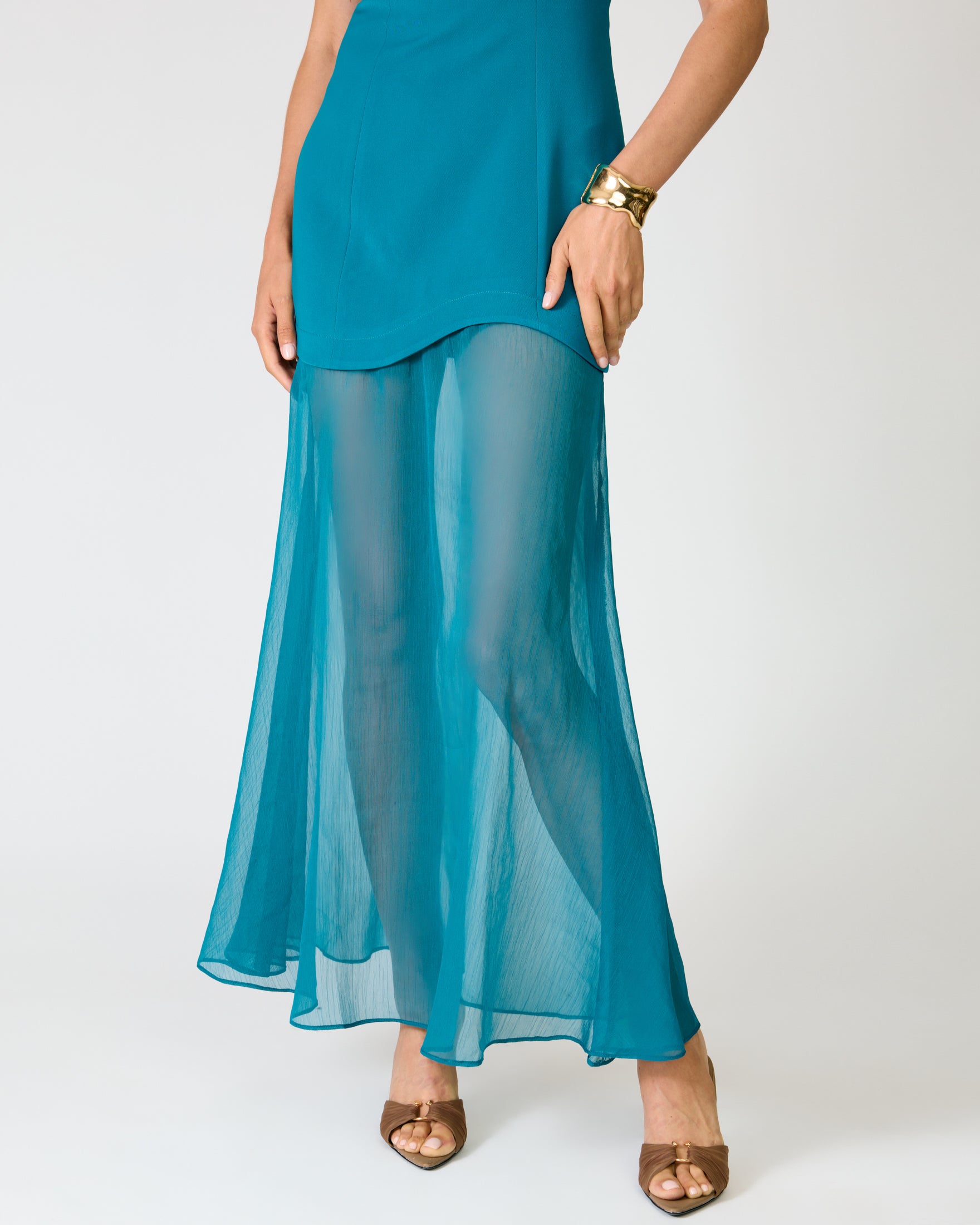 NIKOLETA MAXI DRESS - TEAL