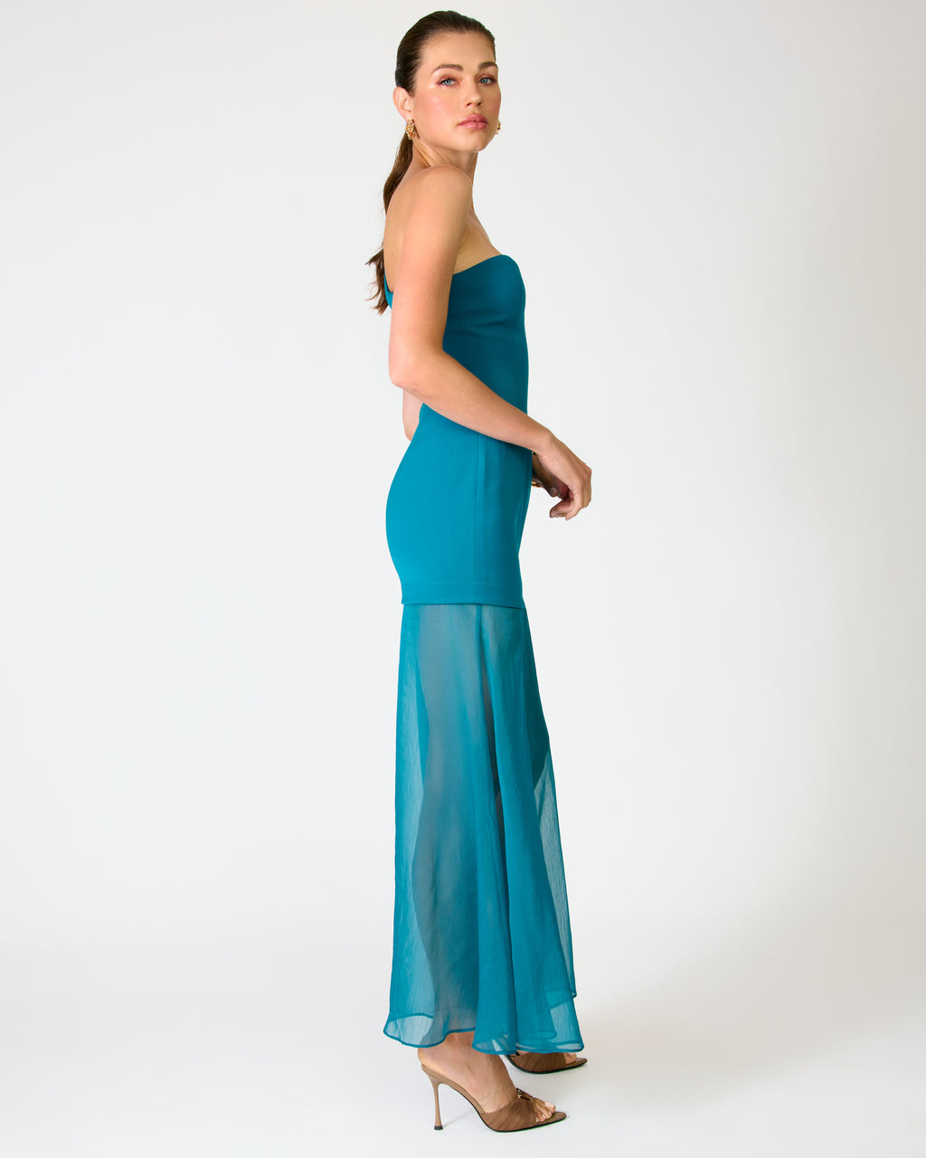 NIKOLETA MAXI DRESS - TEAL