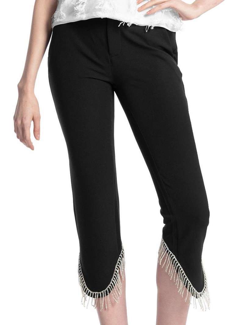PANTALON CON RHINESTONES