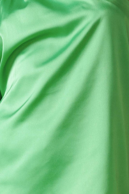 One Shoulder Top - Green