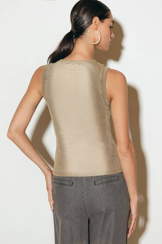 TANK TOP - CHARCOAL