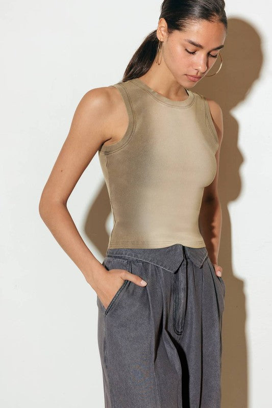 TANK TOP - CHARCOAL