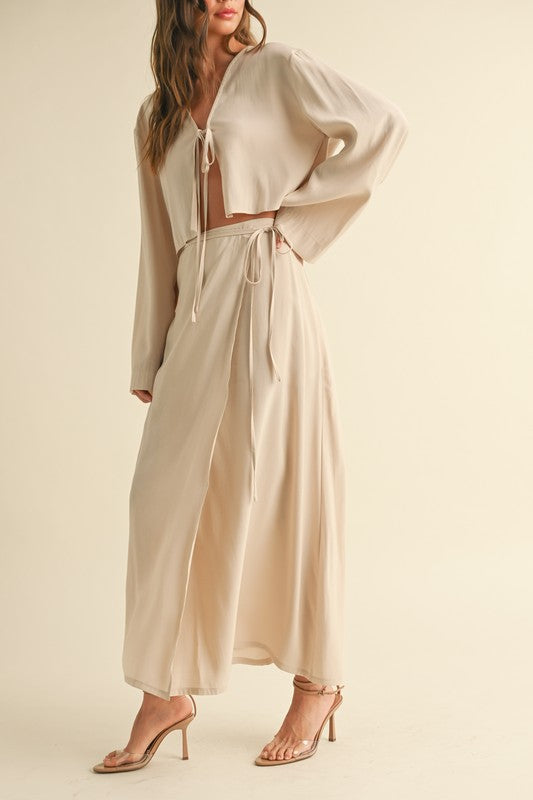LONG WRAP SKIRT