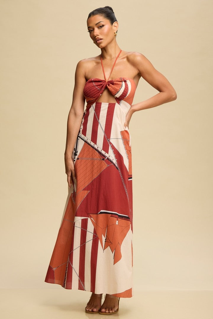 HALTER MAXI DRESS