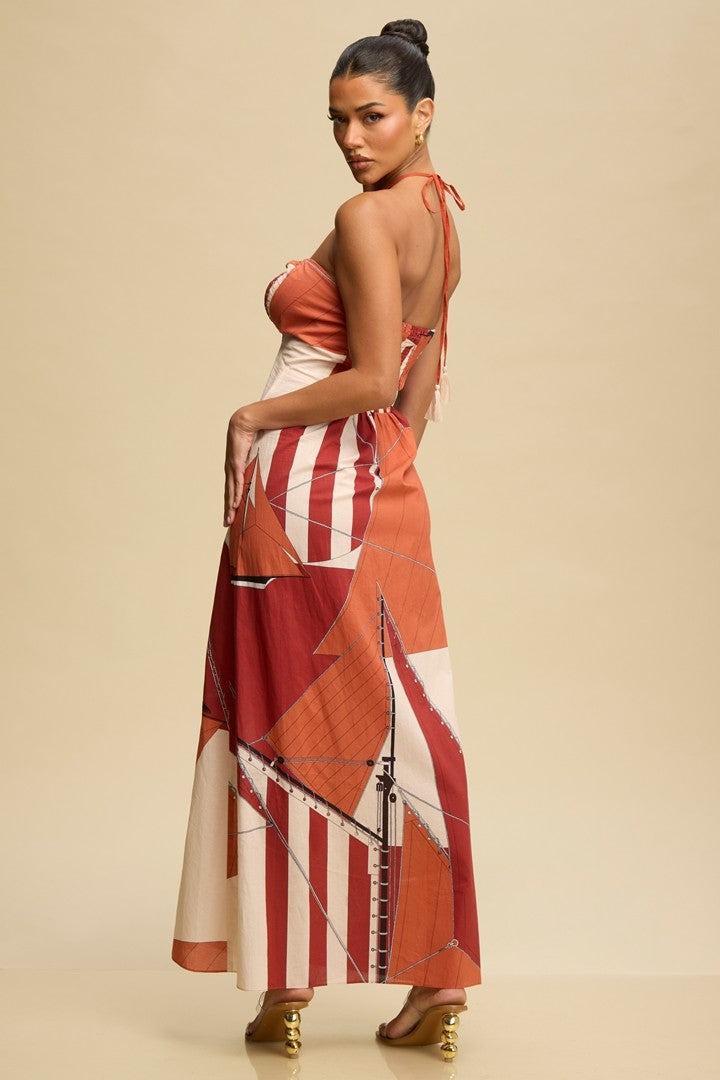 HALTER MAXI DRESS