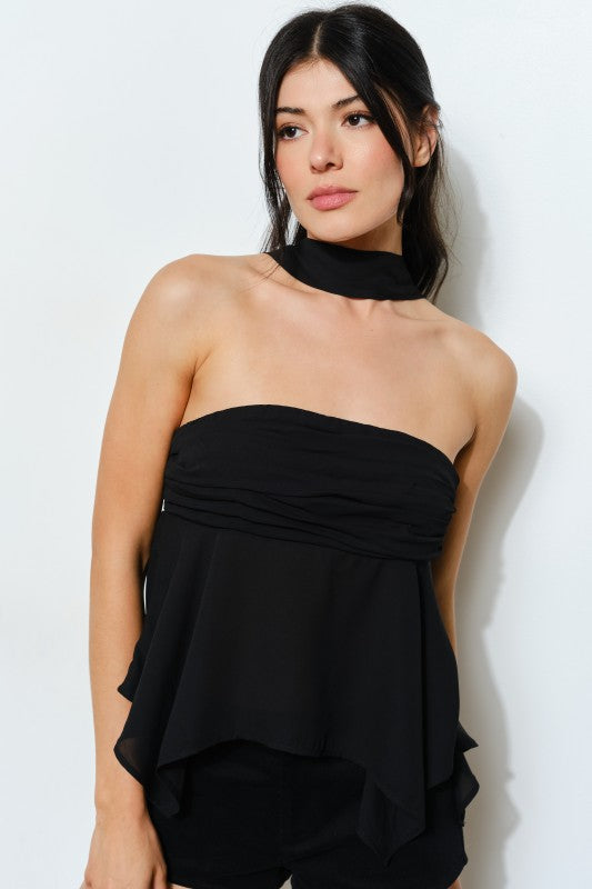 Jennie Strapless Top - Black