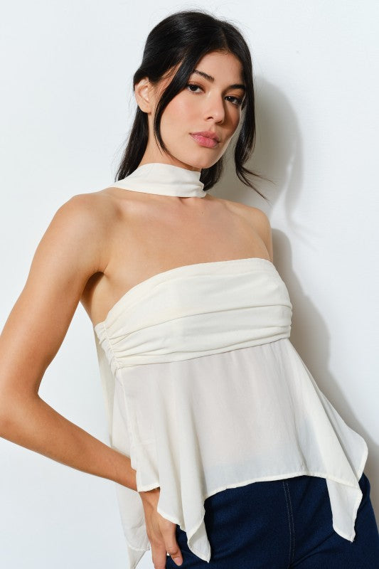 Jennie Strapless Top - Ivory
