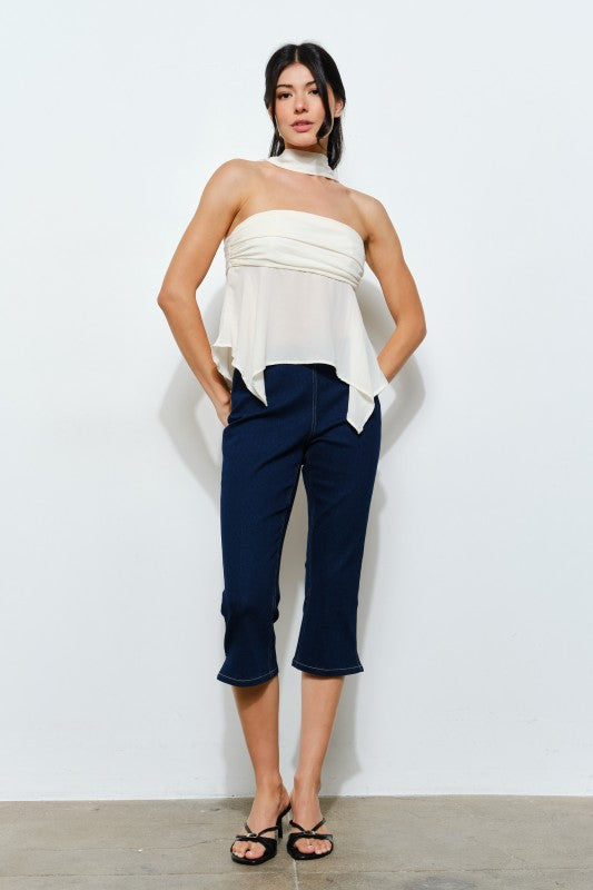 Jennie Strapless Top - Ivory