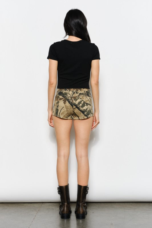 Gemma Martini Bead Tee Top -  Black