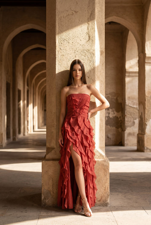 STRAPLESS MAXI DRESS - SIENNA