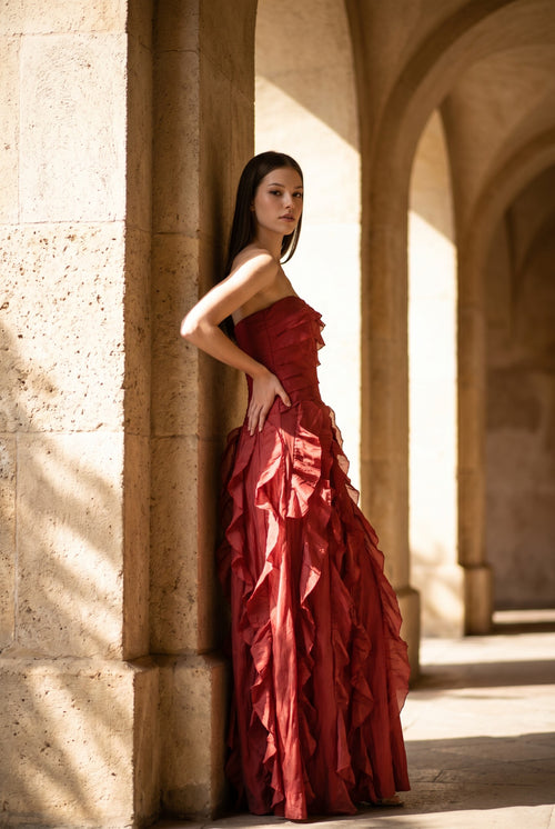STRAPLESS MAXI DRESS - SIENNA