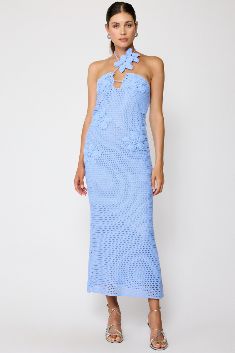 GIENNA MAXI DRESS - POWDER BLUE