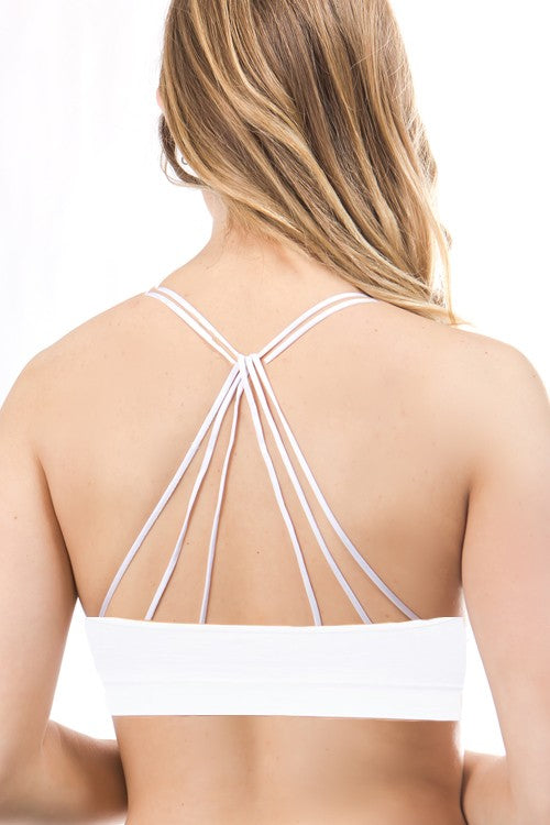 STRAPPY BRALETTE - WHITE
