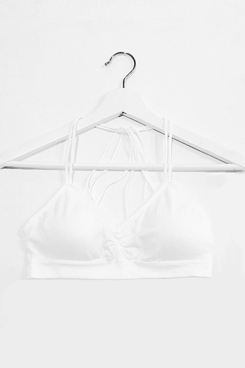 STRAPPY BRALETTE - WHITE