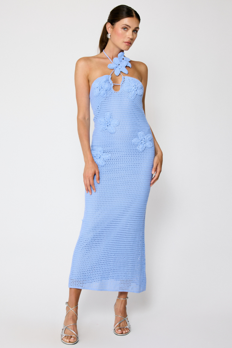 GIENNA MAXI DRESS - POWDER BLUE