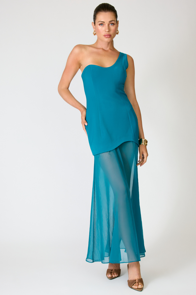 NIKOLETA MAXI DRESS - TEAL