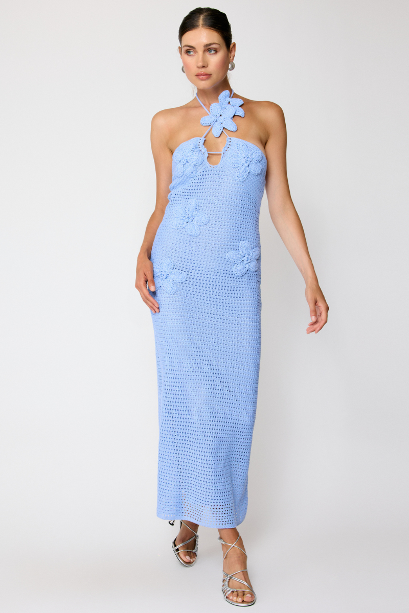 GIENNA MAXI DRESS - POWDER BLUE