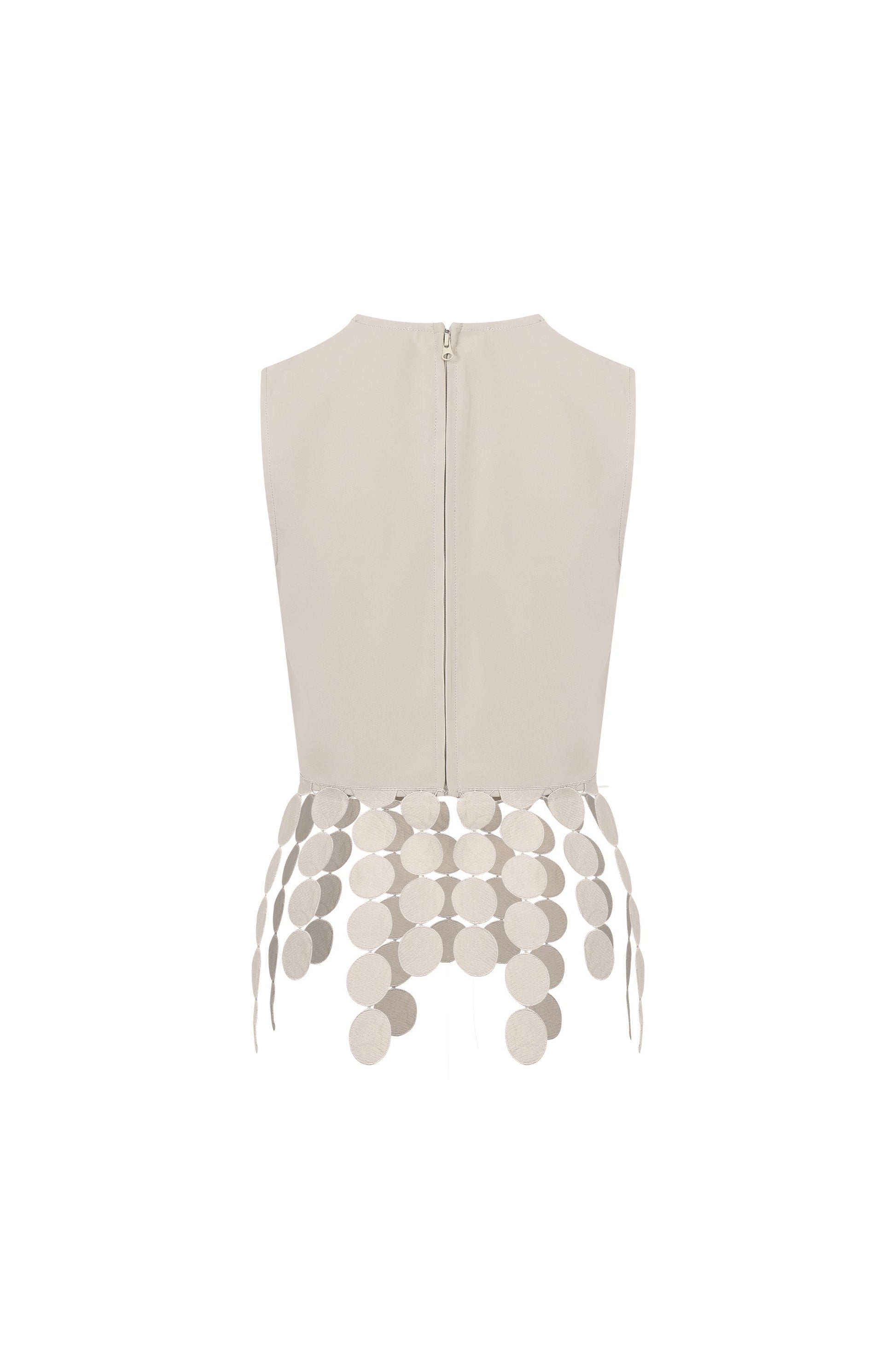 Sleeveless Top - Beige