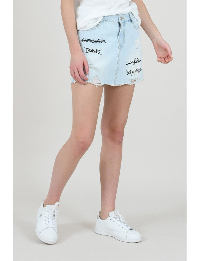 Denim Mini Skirt
