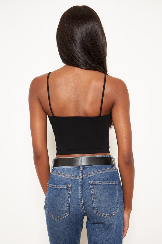SEAMLESS CAMI CROP TOP