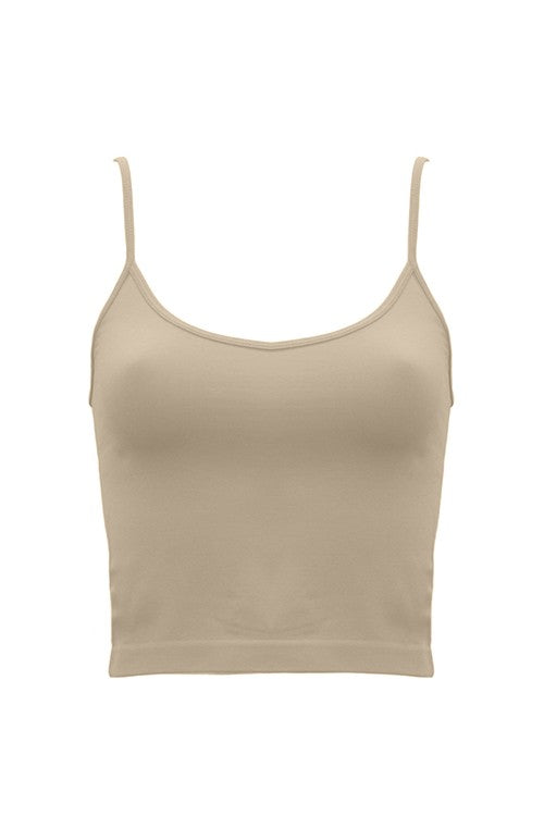 SEAMLESS CAMI CROP TOP