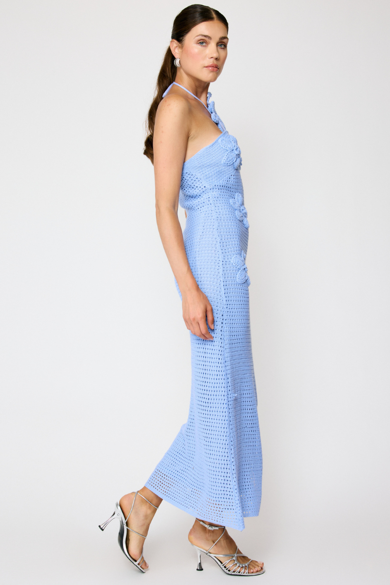 GIENNA MAXI DRESS - POWDER BLUE