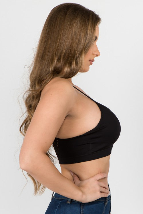 SEAMLESS BRALETTE - BLACK