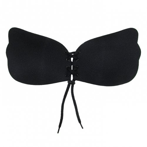 INVISIBLE PUSH UP BRA - BLACK