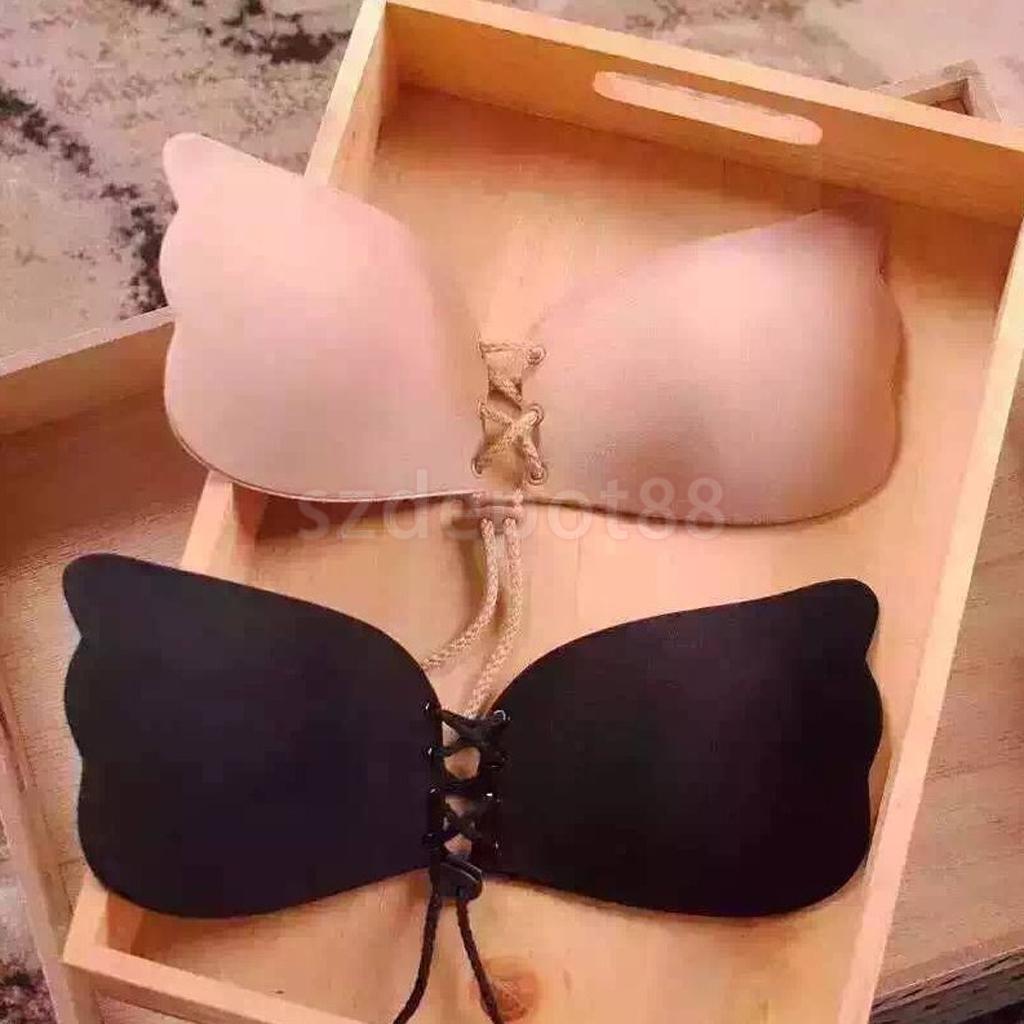 INVISIBLE PUSH UP BRA - BLACK