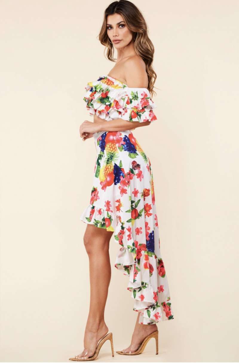 SET DE FALDA Y CROP TOP MULTICOLOR