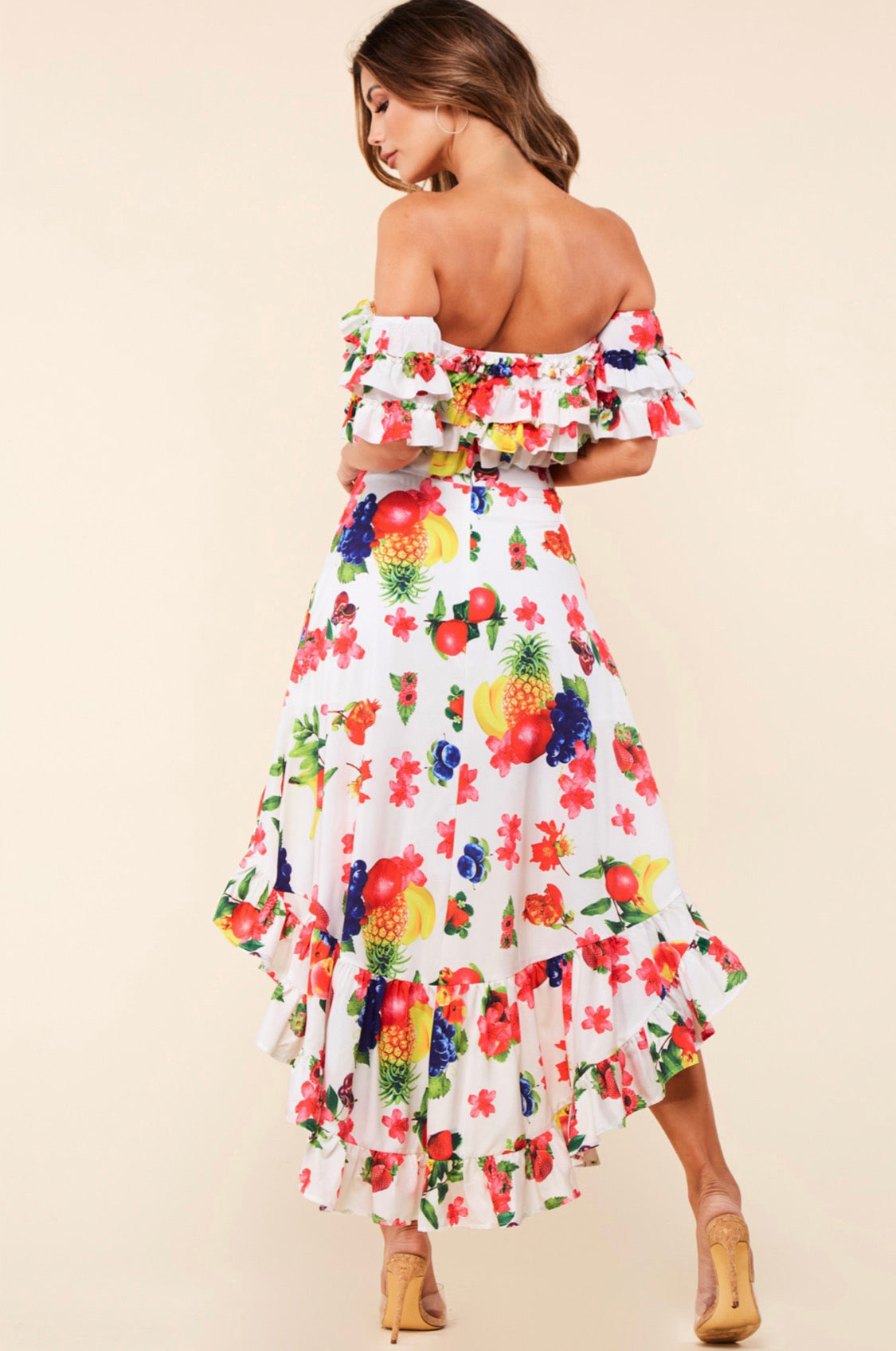 Set De Falda Y Crop Top Multicolor