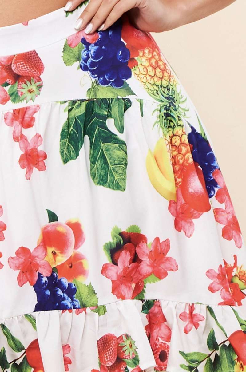 SET DE FALDA Y CROP TOP MULTICOLOR