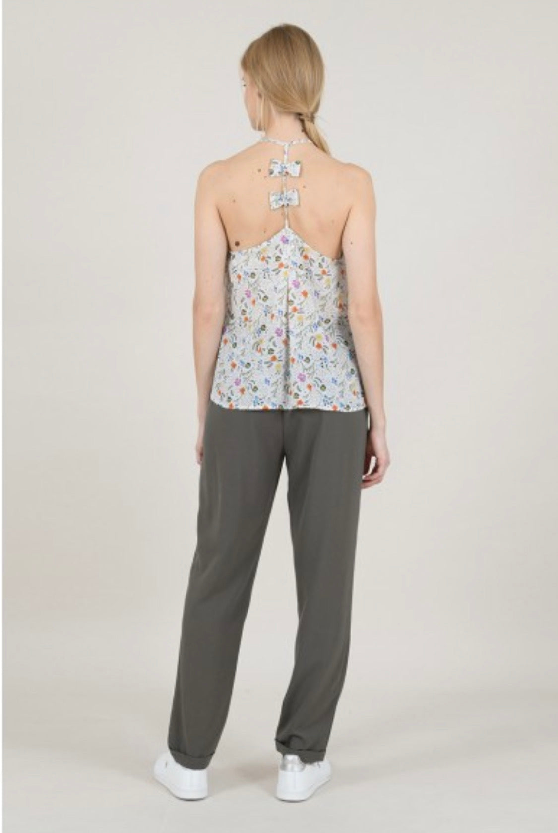 Halter Flower print top