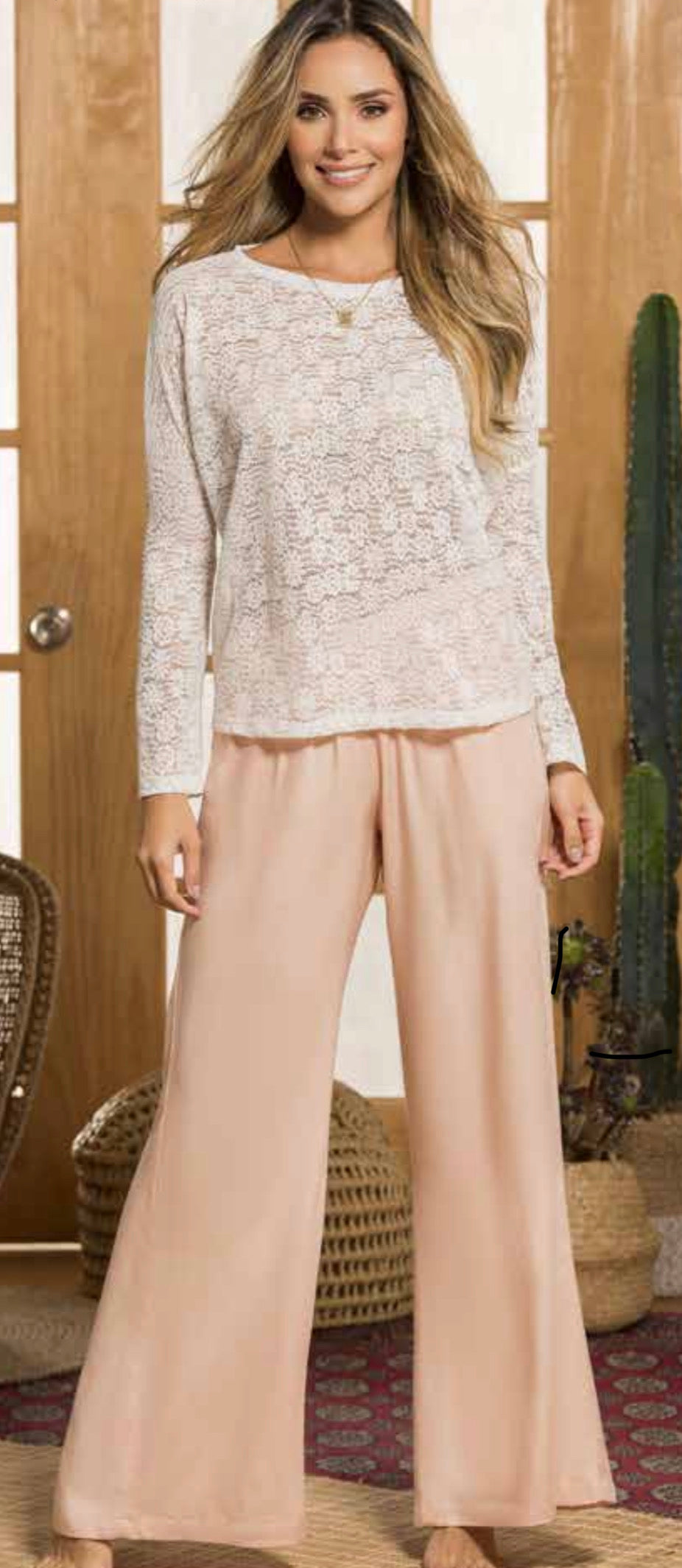Set De Pj Pantalon Largo