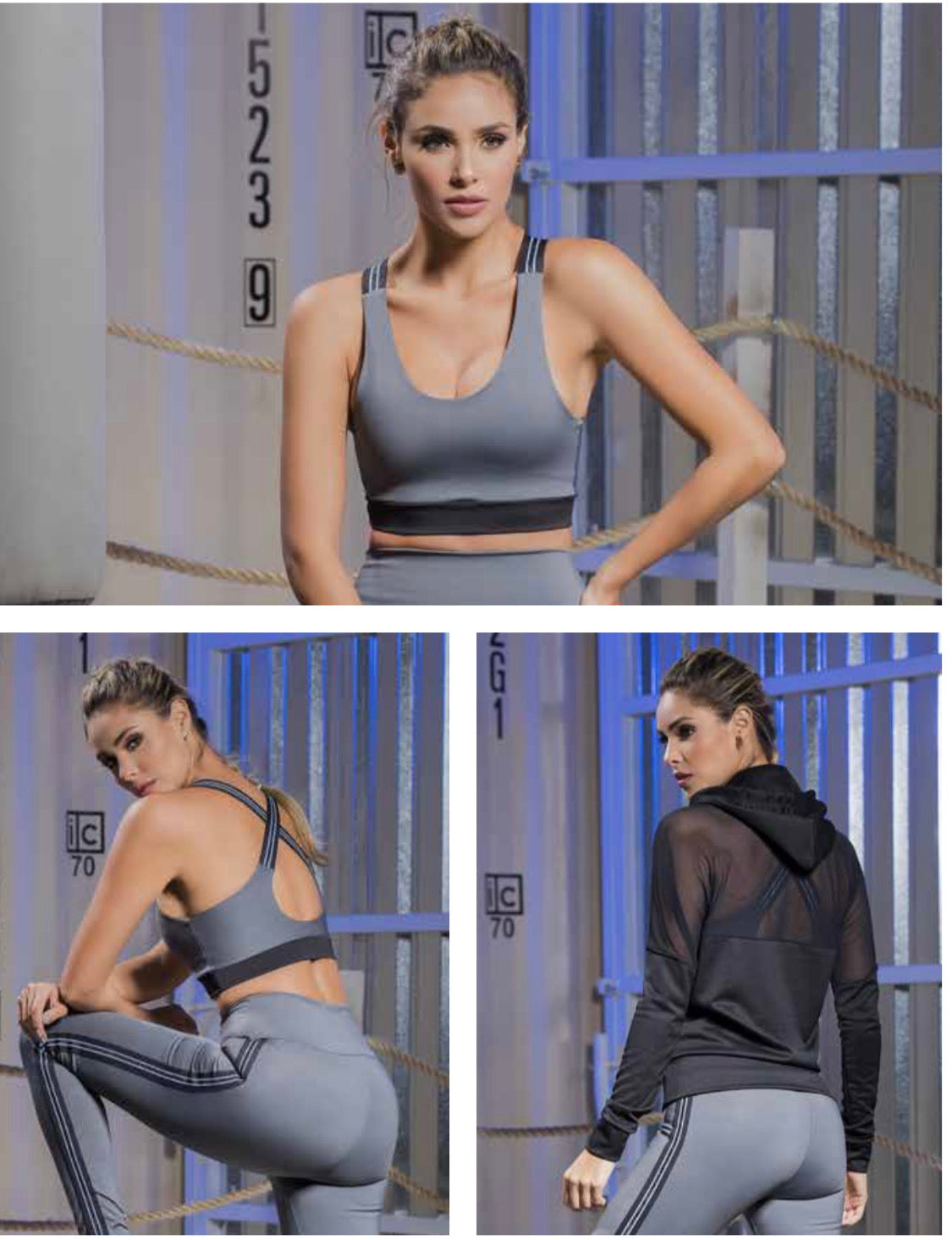 Set Deportivo De 3 Piezas - Gris